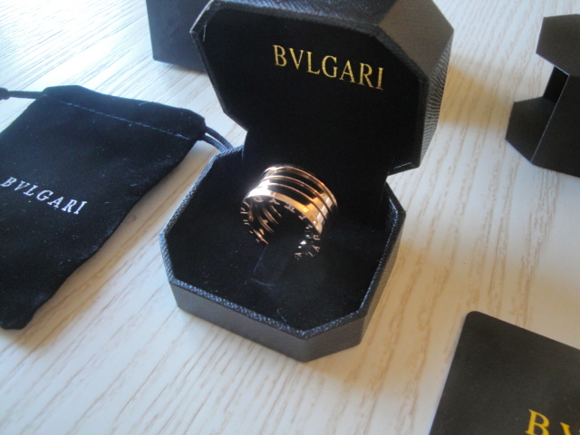 Anello Bulgari replica b.zero1 oro rosa quattro fasce ciondolo - immagine 3
