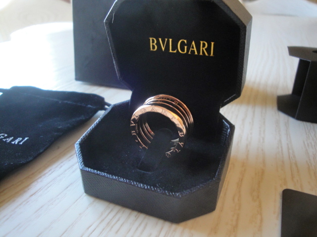 Anello Bulgari replica b.zero1 oro rosa quattro fasce ciondolo - immagine 4