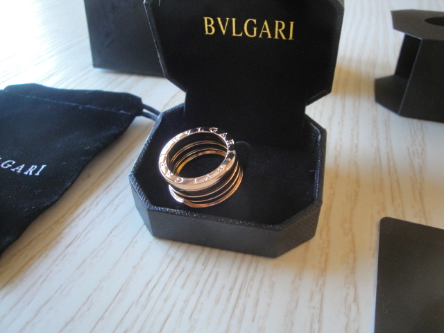 Anello Bulgari replica b.zero1 oro rosa quattro fasce ciondolo - immagine 5